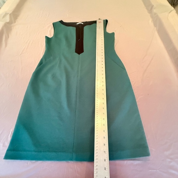 T Tahari Green/Black Sleeveless Shift Midi Dress Size 12/Large MSRP $148 - Picture 10 of 11